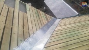 Обрешётка под металлочерепицу, планка ендовы,карнизный узел.