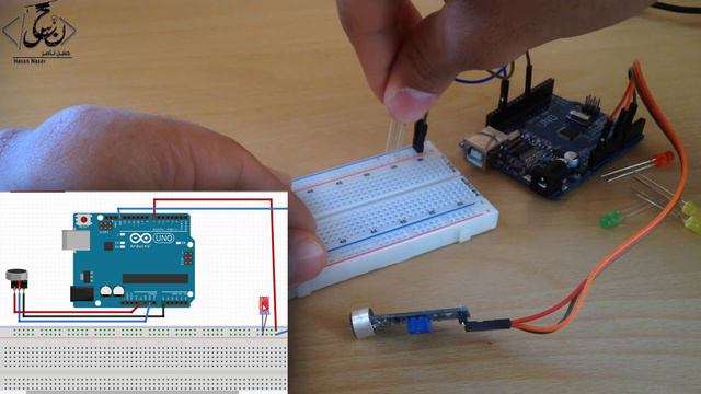 ✔️Arduino Tutorials-5 ᴴᴰ | برمجة حساس يعمل بالصوت Microphone Sensor - دروس اردوينو смотреть онлайн