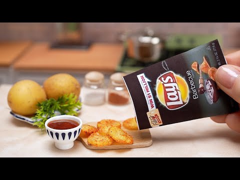 Мини Картофельные Чипсы Lay's _ Мини Еда  _ Miniature Potato Chips Recipe  Mini Kitchen