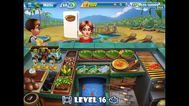 【Cooking Fever】:?The Tropical Hideout : Level 11-20 (3 Stars ⭐️⭐️⭐️)?Automatic Spicing Plate смотреть онлайн