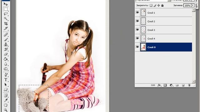 Видеуроки Фотошоп 2 (05-09) Кусочки из фото смотреть онлайн