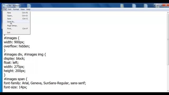 Create CSS file in Notepad смотреть онлайн