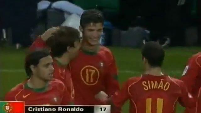 Отбор на ЧМ 2006 Португалия 4 0 Россия К Роналду смотреть онлайн