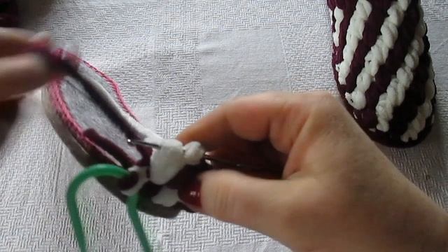 тапочки на войлочной стельке вязаные крючком из плюшевой пряжи смотреть онлайн