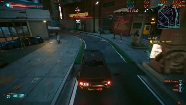 Cyberpunk 2077 quick run benchmark gameplay intel i5 12400f + amd vega 56 1080p смотреть онлайн