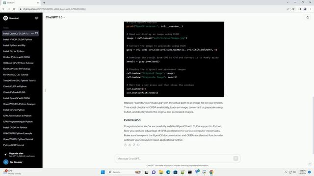 install opencv cuda python смотреть онлайн
