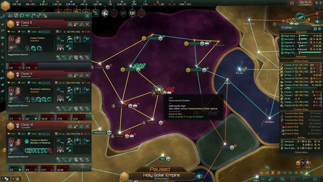 Stellaris: Galactic Paragons - Holy Solar Empire - Ep23 - Total War On The Hive... смотреть онлайн