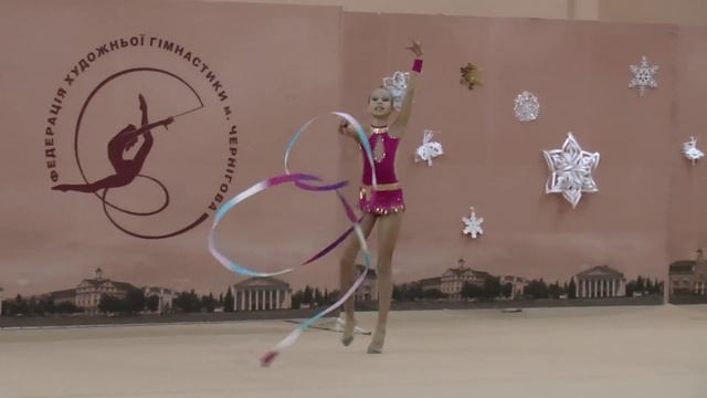 Киянец Вероніка (лента) 20.12.2015 Художественная гимнастика. "Зимова казка 2015" смотреть онлайн