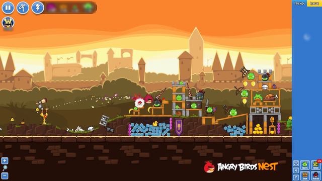 Angry Birds Friends Knights of the Golden Egg Tournament Week 213A Levels 1 - 6 PU Walkthroughs смотреть онлайн