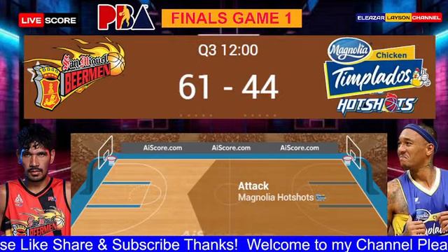 SAN MIGUEL vs MAGNOLIA FINALS GAME 1 | PBA LIVE COMMENTARY and LIVE SCORES смотреть онлайн