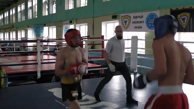 Чемпионат Украины среди студентов по Кикбоксингу WAKO К-1/ Семенчук М. 1/4 -63,5кг/ Бровары 2017г.