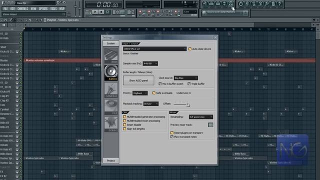 Fl Studio: Fixing Underruns Crackling (CPU Buffering) [Setup ASIO4ALL] смотреть онлайн