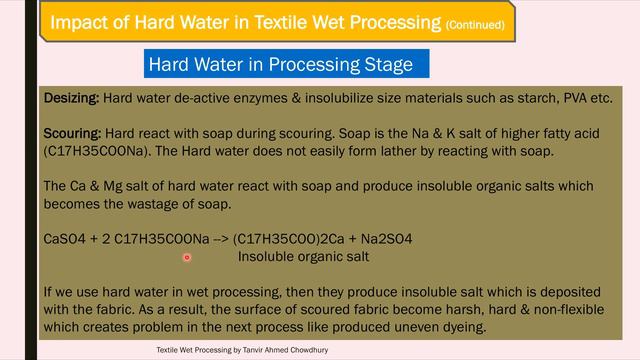 Textile Wet Processing-1_L-7: Impact of Hard Water in Textile Wet Processing & Water Quality смотреть онлайн
