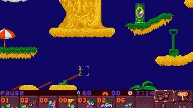 Lemmings 2: The Tribes custom level [beach] смотреть онлайн