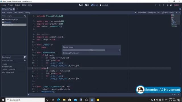 Godot 2D Platformer Game Tutorial - Part 6 - Enemies AI Movement смотреть онлайн