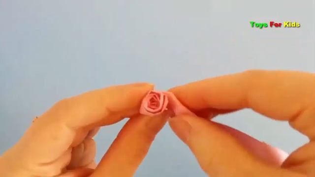 How to make Paper Roses very EASY/ Origami Rose/ Origami Flower/HOE MAAK IK BLOEM PAPIER? смотреть онлайн