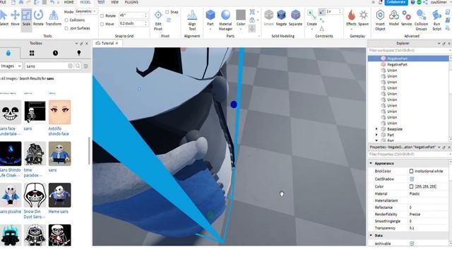Roblox Studio Sans model Tutorial - Part 2 "The Body" смотреть онлайн