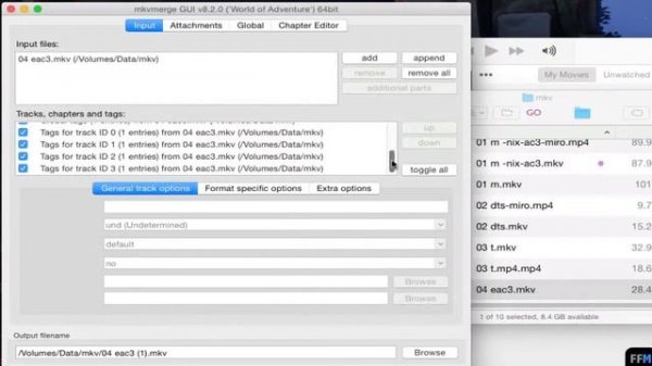 Convert MKV (audio:AC3,EAC3,DTS,TrueHD) to MP4 Free on Mac [2/2]