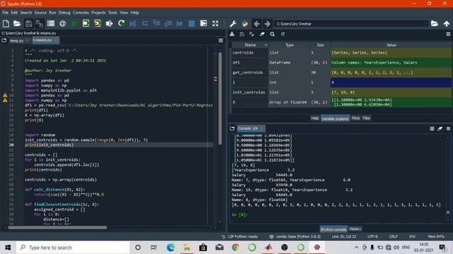 K-means clustering from scratch (Code) | python | Deep Matrix | Machine learning смотреть онлайн
