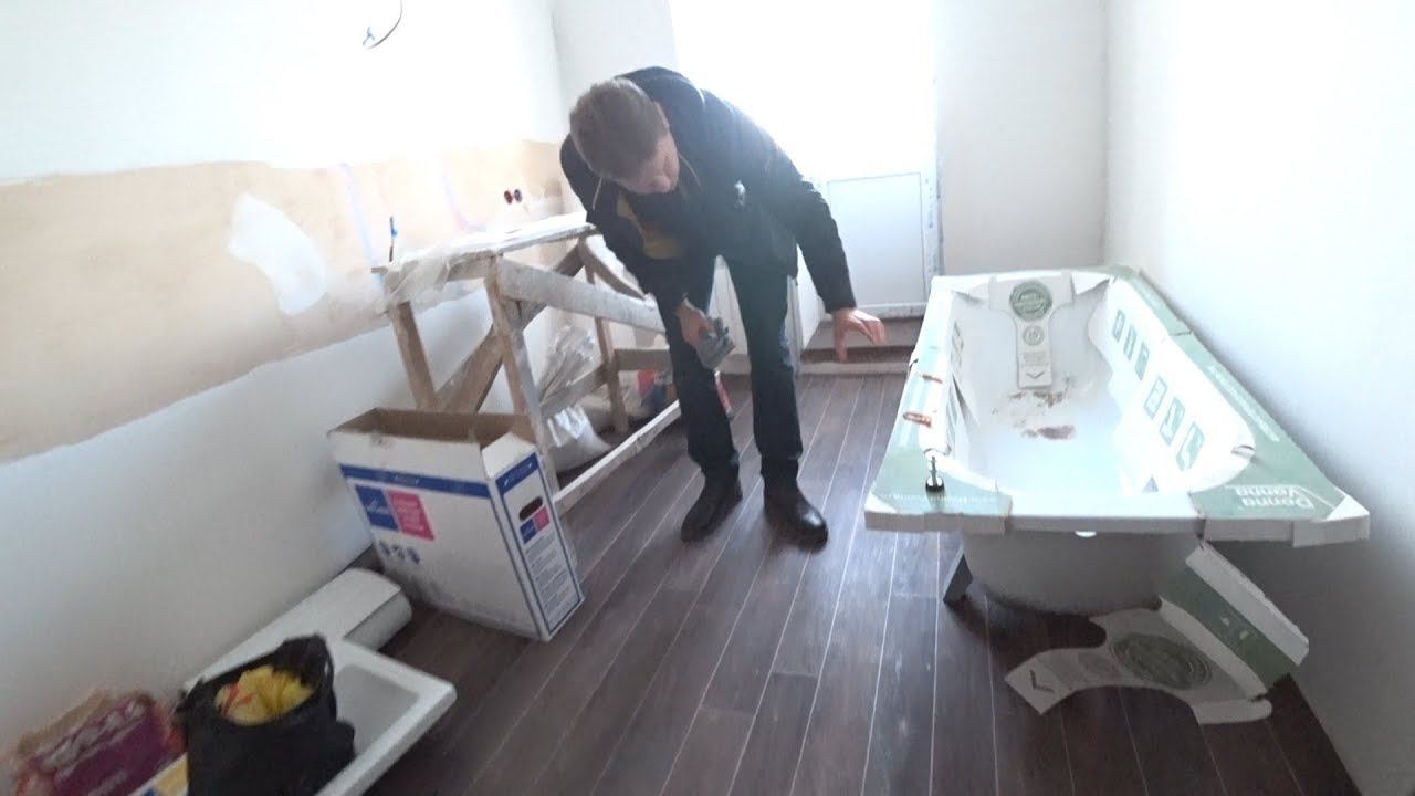 Как установить ванную поперёк ванной? смотреть онлайн