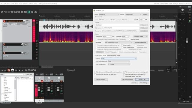 How to Export (Render) Audio in Reaper | Tutorial смотреть онлайн