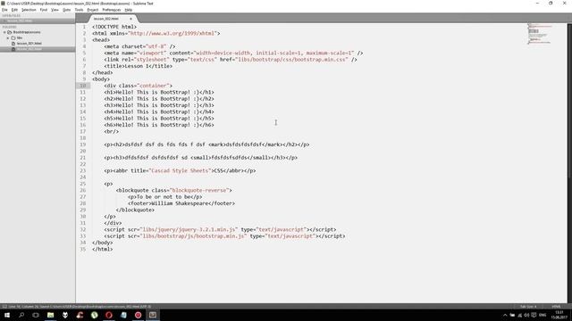 Bootstrap. Работа с текстом. Урок 3 смотреть онлайн