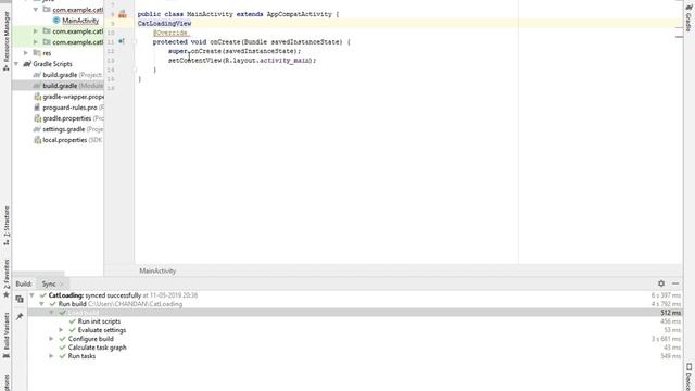 Loading in Cat shape in Android. смотреть онлайн