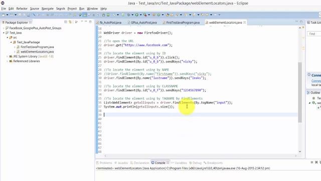 Step by Step Selenium Tutorial with JAVA - FindElement's method to locate the WebElement - P8 смотреть онлайн