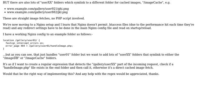 Nginx - redirecting all requests after a URL path to a PHP script смотреть онлайн