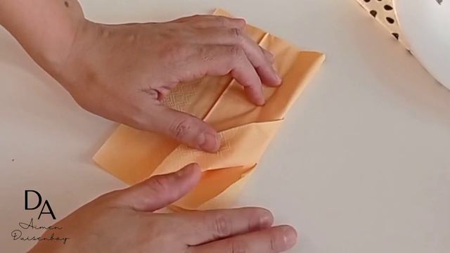 Как красиво и быстро сложить салфетки. Салфетка сәндеу. смотреть онлайн