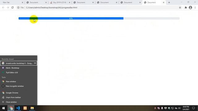 Progress Bar in Bootstrap 4 | in Urdu смотреть онлайн