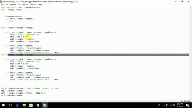 Python Tutorial for beginners | Abstract classes and abstract method in OOP python смотреть онлайн