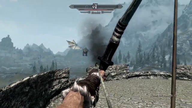 SKYRIM V : Geimplajs / pūķa nogalināšana смотреть онлайн