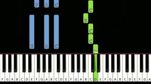 NSYNC - Tearin' Up My Heart  (piano tutorial)
