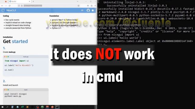 Pip Install Nicegui | Build WebApp смотреть онлайн