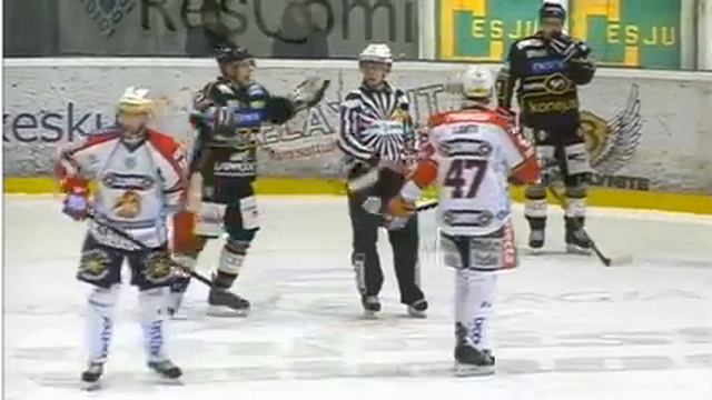 Michael Nylander lyö tuomaria смотреть онлайн