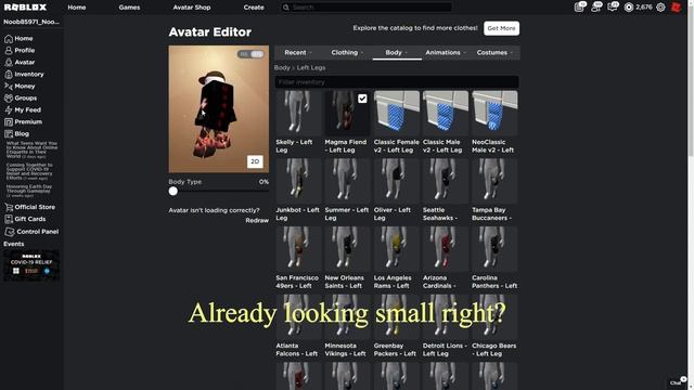 How To Make A Small Avatar | Roblox смотреть онлайн