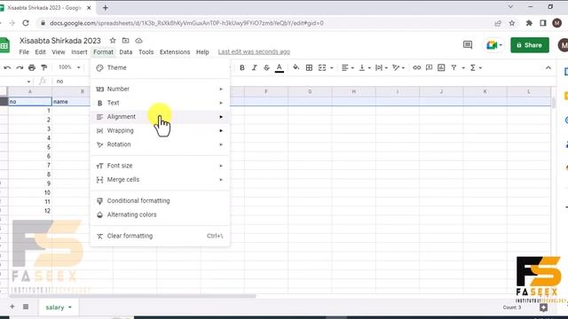baroshada Excel Online google sheet cashar 1aad afsomali смотреть онлайн