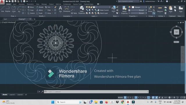 10 Shapes Mandala using AutoCAD смотреть онлайн