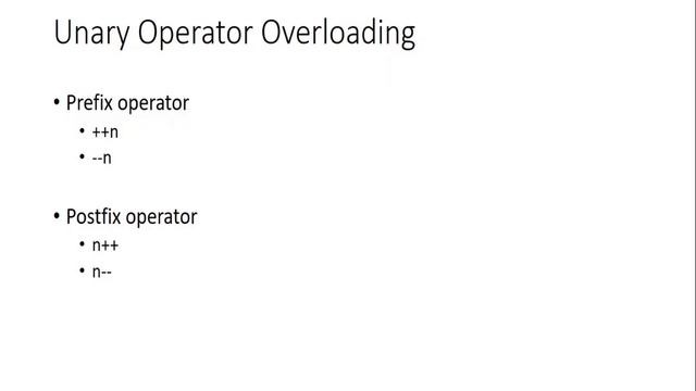 Operator Overloading in OOP/ #Unary #operator #Overloading смотреть онлайн