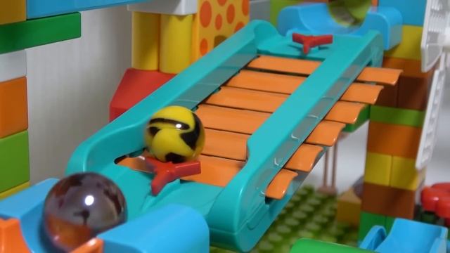 Marble Run ASMR☆ Block coaster Slowly assembled summary video смотреть онлайн