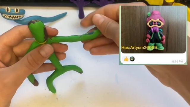 ?Лепим РАДУЖНЫЕ ДРУЗЬЯ 2 из пластилина! Rainbow friends 2 смотреть онлайн