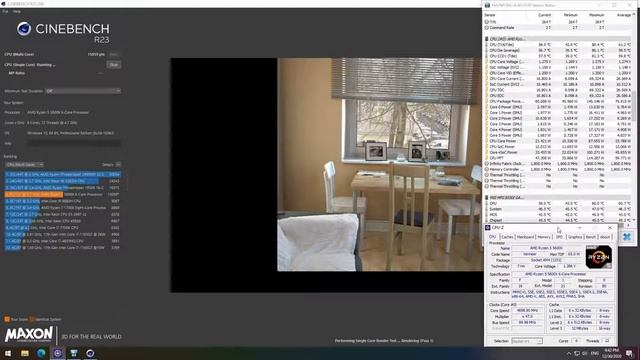 Benchmark Tes Cinebench R23 On Ryzen 5 5600x Overclock 4,7 Ghz @1,275V Single / Multi Core смотреть онлайн