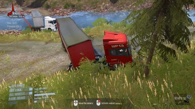 Spintires: MudRunner - SHAANXI AUTO X3000 TRACTION Through Mountain Rivers And Mountain Roads