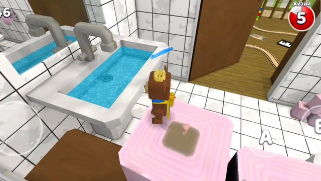 ЧЕЛЛЕНДЖ! СОБРАТЬ ВСЕ МОНЕТЫ В ГИГАНТСКОМ ДОМЕ! СУПЕР БЕАР АДВЕНЧЕР - Super Bear Adventure смотреть онлайн