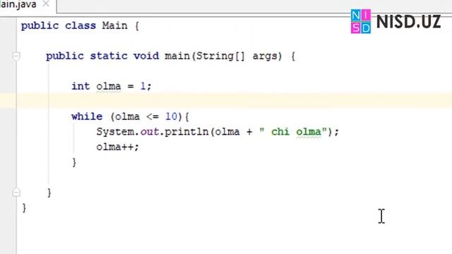Java dasturlash tilidan darslar 15 Sikl While haqida смотреть онлайн