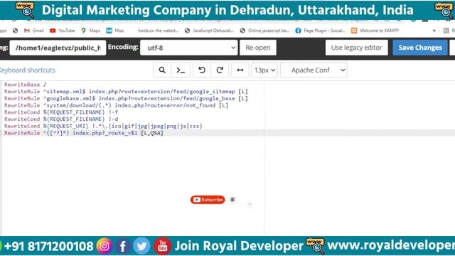How to Create Opencart default htaccess code смотреть онлайн