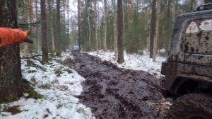 Встретились на трудной дороге Jeep Wrangler JK  и Jeep Wrangler TJ