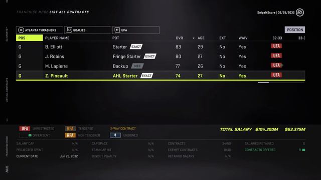 Draft/Resign Stage - NHL 21 - GM Mode Commentary - Thrashers - Ep.58 смотреть онлайн