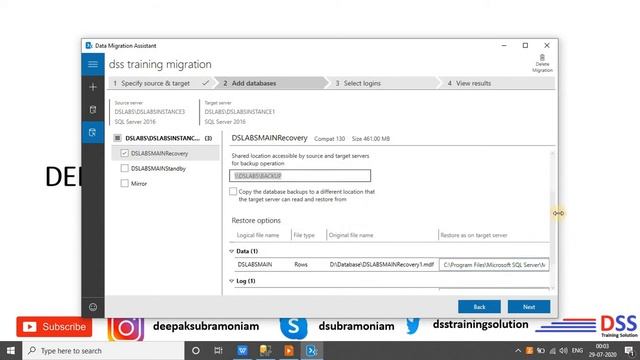 Data Migration Assistant | Data Migration | SQL To SQL | part - 2 Tamil смотреть онлайн